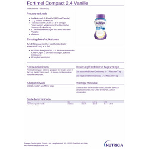 Fortimel Compact 2,4kcal/ml, ab 4x125ml - Verschiedene Sorten