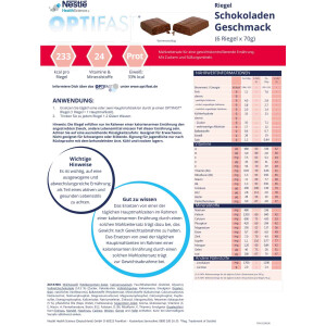 OPTIFAST Riegel 6x70g - Schokolade