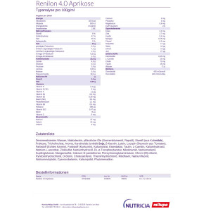 Renilon 4.0 4x125ml - Aprikose