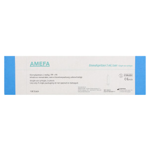 AMEFA Einmalspritzen, Luer Ansatz, 100 Stück - 5ml