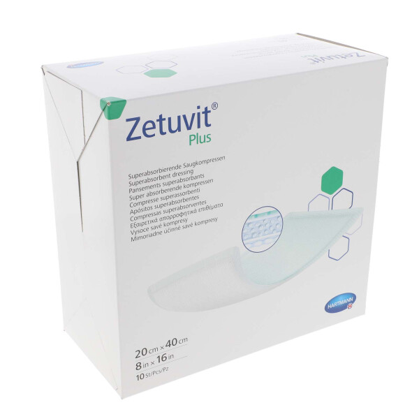 Zetuvit Plus sterile Saugkompressen 10 Stück - 20x40cm