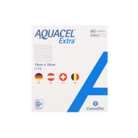 Aquacel Extra Wundauflage 10 Stück - 10x10cm