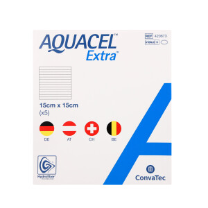 Aquacel Extra Wundauflage 5 Stück - 15x15cm