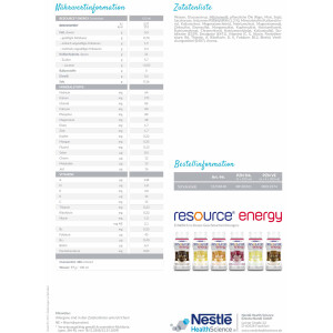 Resource Energy 4x200ml - Schokolade