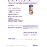 NutriniDrink Compact Multi Fibre 4x125ml - Schoko-Karamell