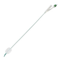 CARE FLOW Silikondauerkatheter 2-Wege Ballonkatheter mit Tiemannspitze, 40cm, 20ml Blockung, 1 Stück, REF 01/01/12/14/20/GHC - CH 14