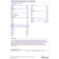 Fortimel Compact 2,4 kcal/ml, 4x125ml - Vanille