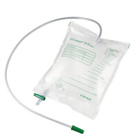 Urimed B Bags Urin- & Sekretbeutel 1.500ml mit Ablassventil & Rückflusssperre, Schlauchlänge 90cm, 1 Stück, REF 29455 - Unsteril