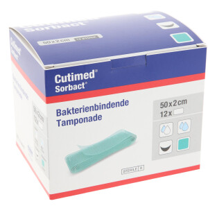 Cutimed Sorbact Tamponaden 24 Stück - 2x50cm