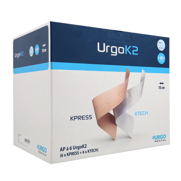 UrgoK2 Kompressionssystem 10cm, 6 Stück - Knöchelumfang 25-32cm