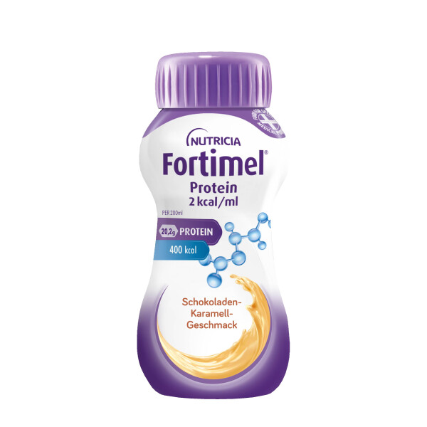 Fortimel Protein 2 kcal 4x200ml - Schokolade-Karamell