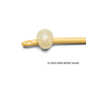 UROSID Basic Latex Ballonkatheter, Typ: Nelaton, zweilumig, 40cm, 5-10ml Ballon, PVC-Ventil, 1 Stück, REF 662012 - CH 12