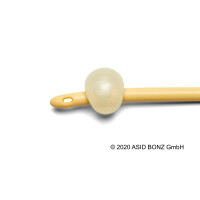 UROSID Basic Latex Ballonkatheter, Typ: Nelaton, zweilumig, 40cm, 5-10ml Ballon, PVC-Ventil, 1 Stück, REF 662012 - CH 12