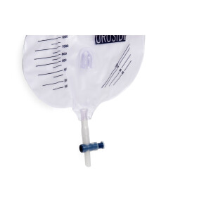 UROSID 2000S geschlossenes Urindrainagesystem, 2.000ml, steril, Kreuzventil senkrecht, nadelfrei - 120cm