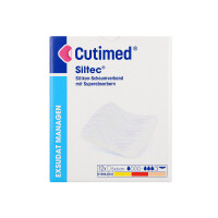 Cutimed Siltec Schaumverband, nicht haftend, 12 Stück - 5x6cm