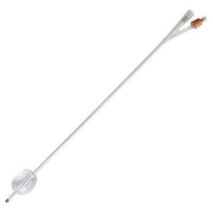 CARE FLOW Transurethraler Soft Silikonkatheter mit Nelatonspitze, 40cm, 10ml Blockung, 1 Stück, REF 01/01/01/12/10/GHC - CH 12