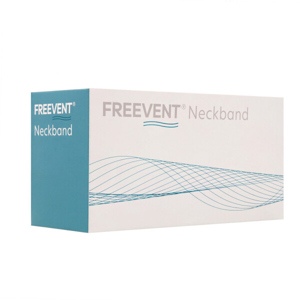 FREEVENT Kanülentrageband Neckband, 2-teilig, mit Klettverschluss, Größe L, Länge 25-55cm - 10 Stück