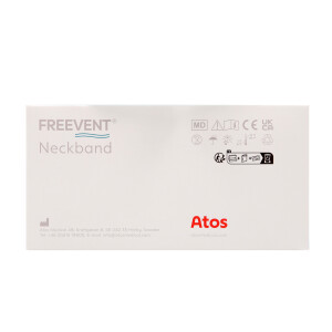 FREEVENT Kanülentrageband Neckband, 2-teilig, mit Klettverschluss, Größe L, Länge 25-55cm - 10 Stück