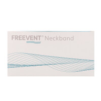 FREEVENT Kanülentrageband Neckband, 2-teilig, mit Klettverschluss, Größe L, Länge 25-55cm - 10 Stück