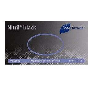 Nitril Black Untersuchungshandschuhe, unsteril, 100 Stück - Größe M