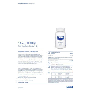 pure encapsulations Coenzym Q10 60mg Kapseln - 60 Stück