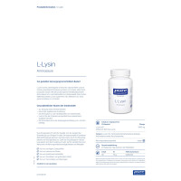 pure encapsulations L-Lysin Aminosäure Kapseln - 90 Stück