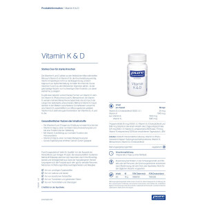 pure encapsulations Vitamin K & D Kapseln - 60 Stück