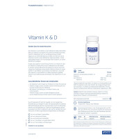 pure encapsulations Vitamin K & D Kapseln - 60 Stück