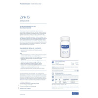 pure encapsulations Zink 15 Zinkpicolinat Kapseln - 60 Stück