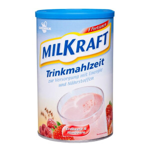 Milkraft Trink- & Aufbaunahrung 480g - Erdbeere-Himbeere