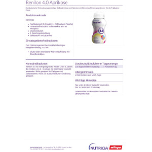 Renilon 4.0 24x125ml - Aprikose