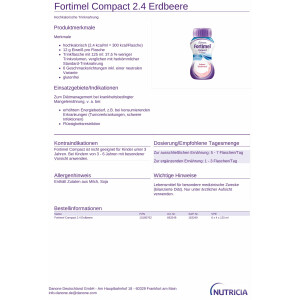 Fortimel Compact 2,4 kcal/ml, 32x125ml - Erdbeere