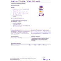 Fortimel Compact Fibre 2,4kcal/ml, 32x125ml - Erdbeere