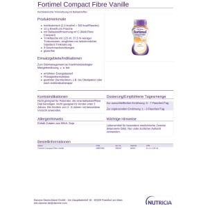 Fortimel Compact Fibre 2,4kcal/ml, 4x125ml - Vanille