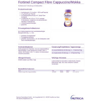 Fortimel Compact Fibre 2,4kcal/ml, 4x125ml - Cappuccino