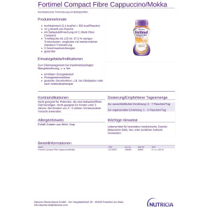 Fortimel Compact Fibre 2,4kcal/ml, 32x125ml - Cappuccino