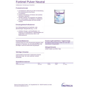 Fortimel Pulver Neutral - 12x335g