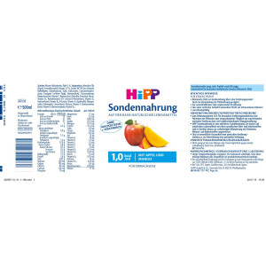 Hipp Sondennahrung 1 kcal/ml 500ml - Apfel-Mango