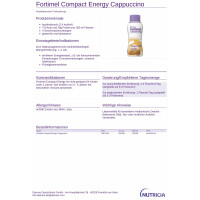 Fortimel Compact Energy 4x300ml - Cappuccino