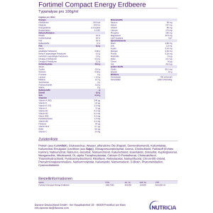 Fortimel Compact Energy 4x300ml - Erdbeere