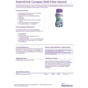 NutriniDrink Compact Multi Fibre ab 4x125ml - Verschiedene Sorten