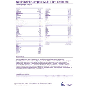 NutriniDrink Compact Multi Fibre 32x125ml - Erdbeere