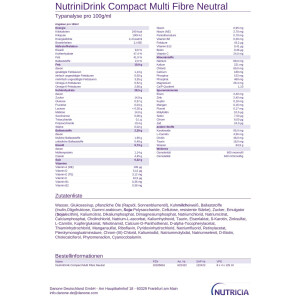 NutriniDrink Compact Multi Fibre 4x125ml - Neutral