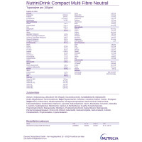 NutriniDrink Compact Multi Fibre 32x125ml - Neutral