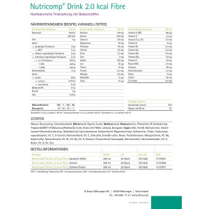 Nutricomp Drink 2.0 kcal Fibre ab 4x200ml - Verschiedene Sorten