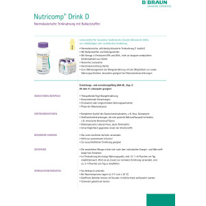 Nutricomp Drink D 4x200ml - Vanille