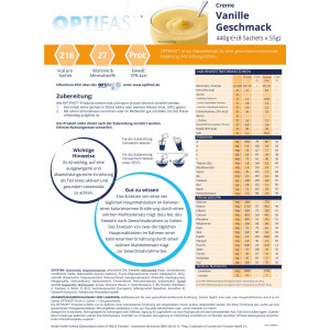 OPTIFAST Creme 8x55g - Vanille